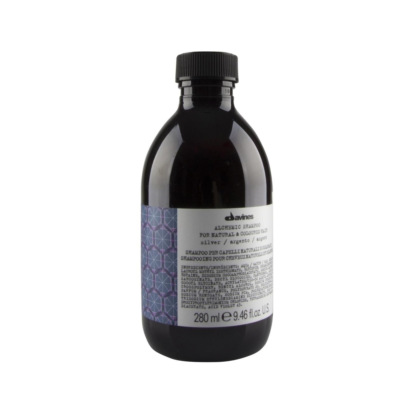 Davines Alchemic Silver Shampoo - 280ml Anti-Brassy Toning for Blonde & Gray Hair