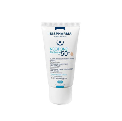 Isis Pharma Neotone Radiance Spf 50+ Colored Sunscreen for Sensitive Skin - Light, 1.01 fl oz