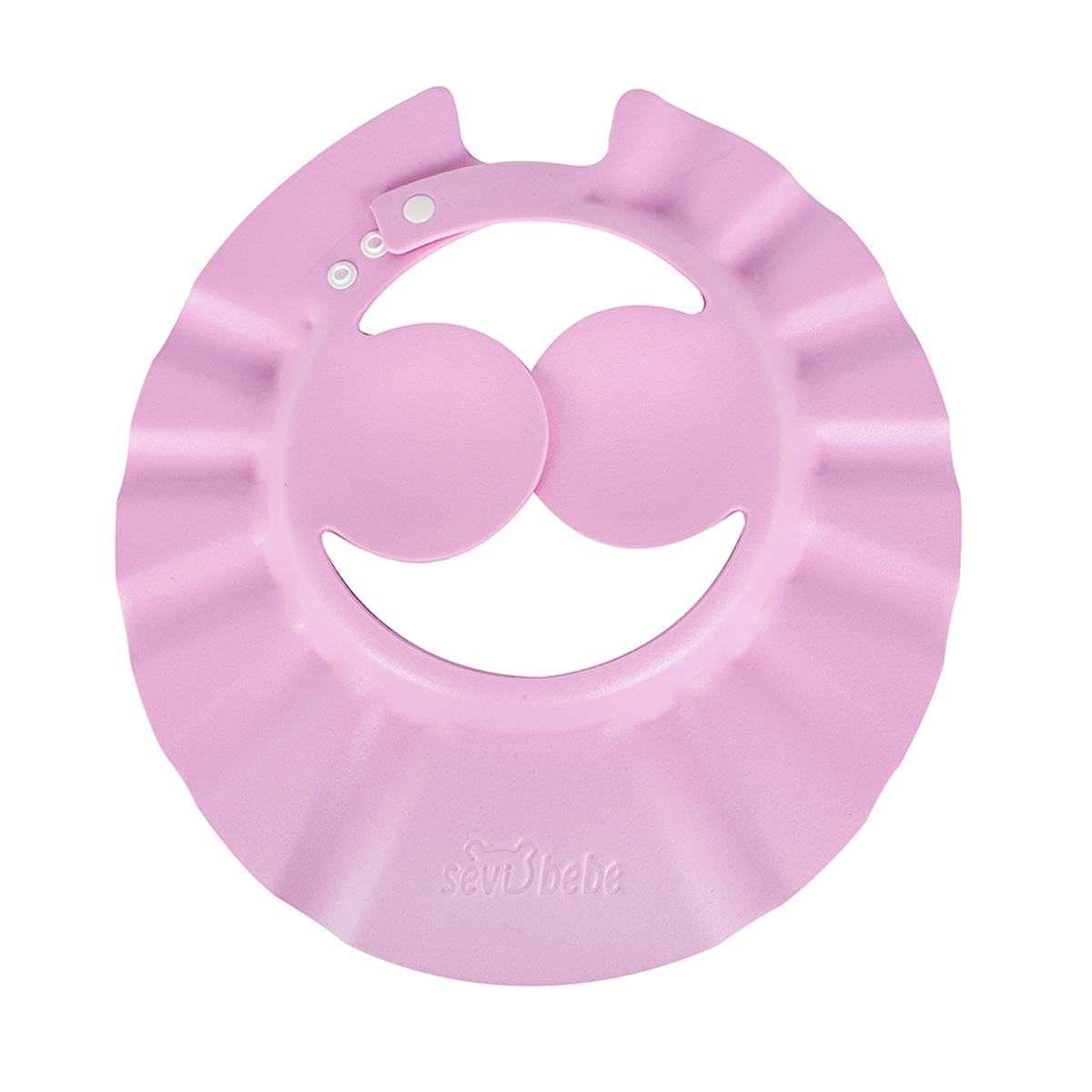 Sevi Bebe Baby Bath Cap - Soft Eva, Adjustable, Prevents Shampoo in Eyes & Ears