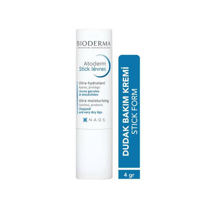 Bioderma Atoderm Lip Care Stick for Dry & Sensitive Lips - Moisturizing, Protective, Convenient Stick Form | Lip Care, Dry Lip Treatment