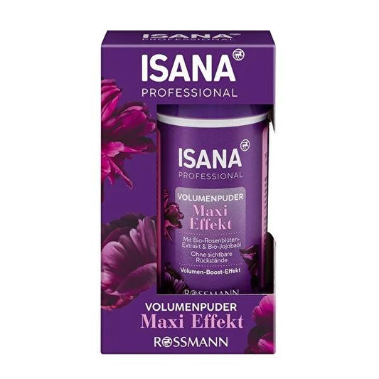 Isana Professional Hair Volume Powder Maxi Effect Rose 10g - Adds Volume without Residue, Dermatologically Tested