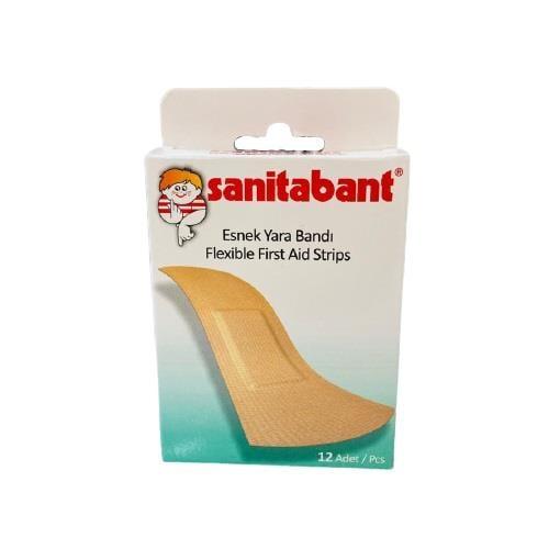 Sanitabant Flexible Wound Bandage 12-Pack - Comfortable, Elastic Bandages for Minor Cuts & Scrapes