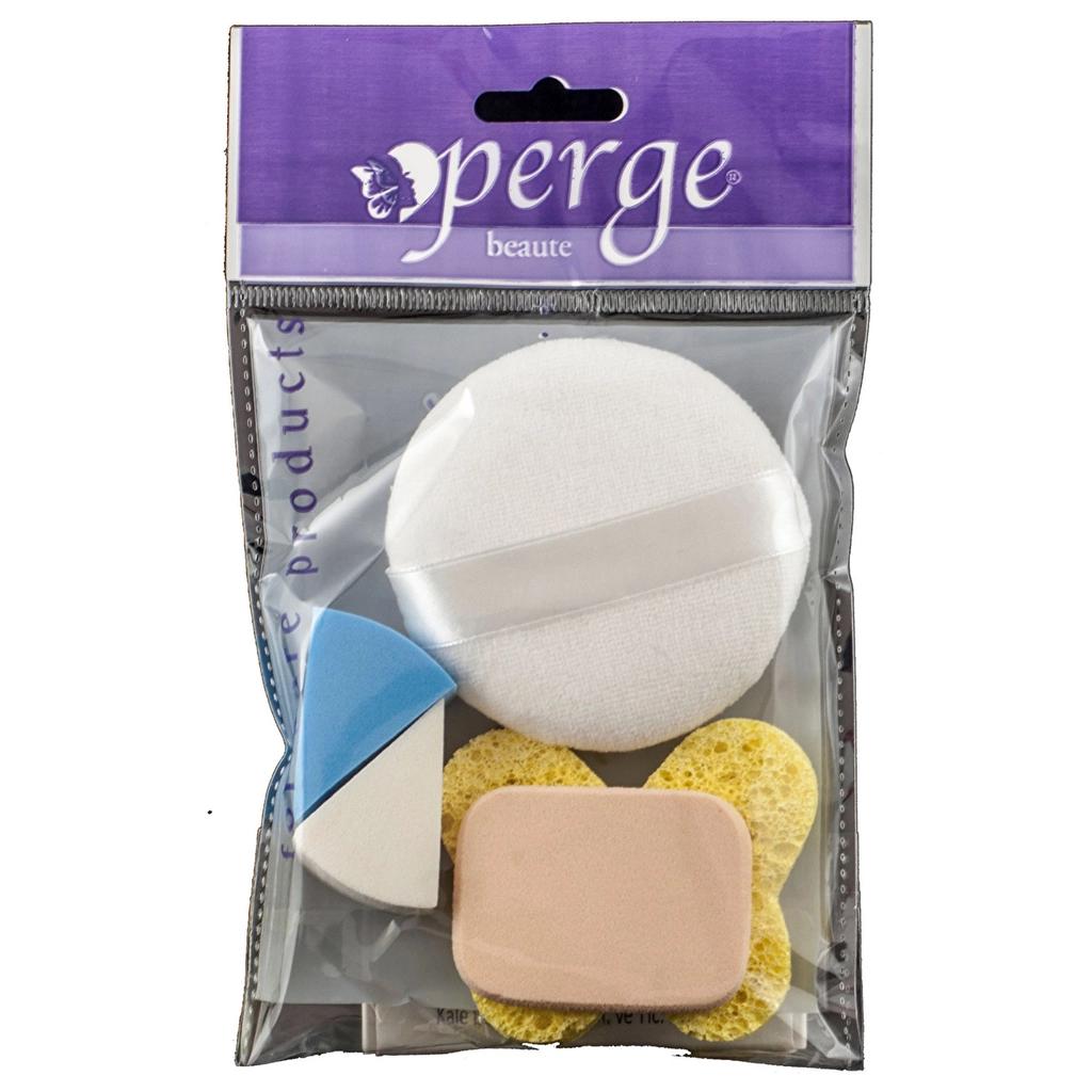 Perge Makeup Sponge Set for Flawless Blending, 3-Piece