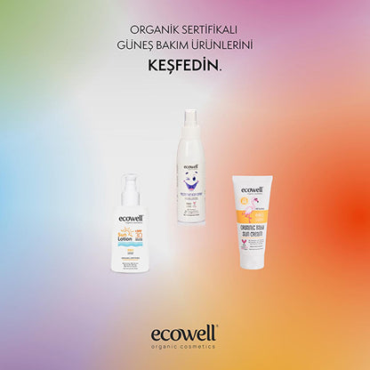 Ecowell Organic Sunscreen Lotion - 30 SPF, Vegan & Mineral UVA UVB Protection, Moisturizing & Eco-Friendly