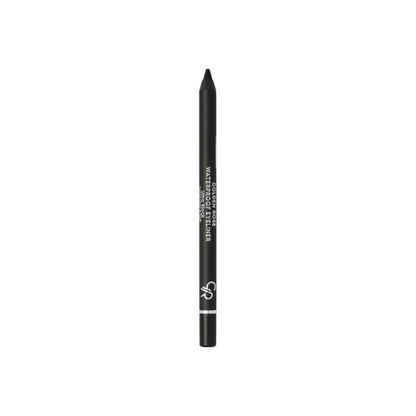 Golden Rose Waterproof Longwear Eyeliner - Intense Black, Smudge-Proof, and Easy to Apply for All-Day Definition