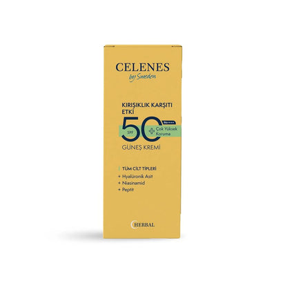 Celenes SPF 50+ Anti-Aging Sunscreen for Youthful Glow 50 ml