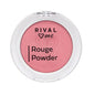 Rival Loves Me Vegan Blush - Dermatologically Tested, Glamorous Rose Shade, Compact & Portable