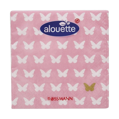 Alouette Spring Butterfly Cocktail Napkins 26cm 20-Pack