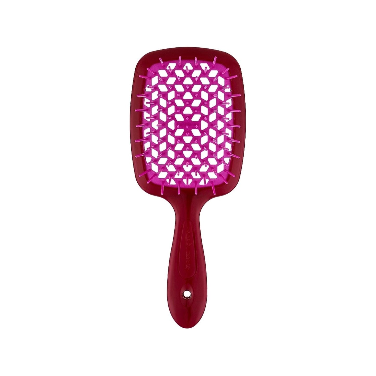 Janeke Superbrush Detangling Hair Brush in Burgundy Purple