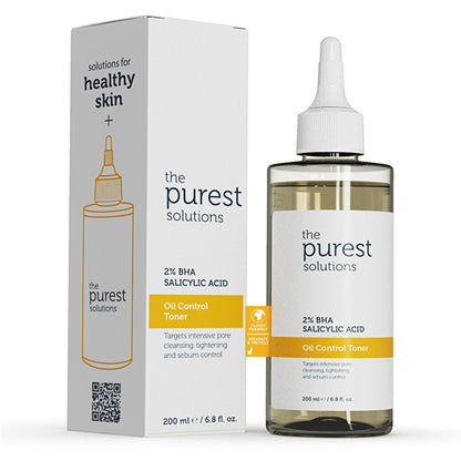 The Purest Solutions BHA Salicylic Acid Toner: Blackhead Remover, Pore Minimizer & Oil Control - Exfoliating AHA BHA Toner for Acne & Oily Skin