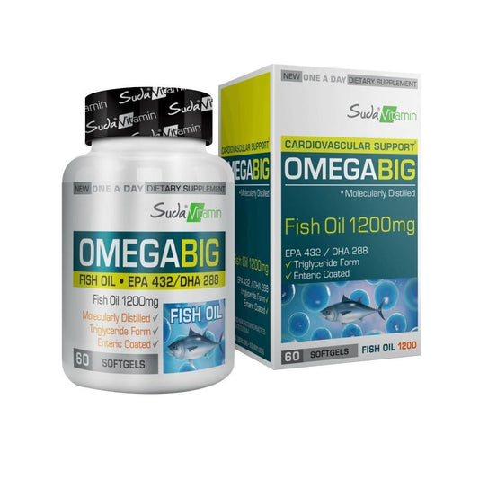 Suda Vitamin Omegabig Fish Oil 1200 mg - Omega-3