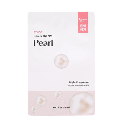 Etude Pearl Brightening Sheet Mask for Radiant Skin 20ml