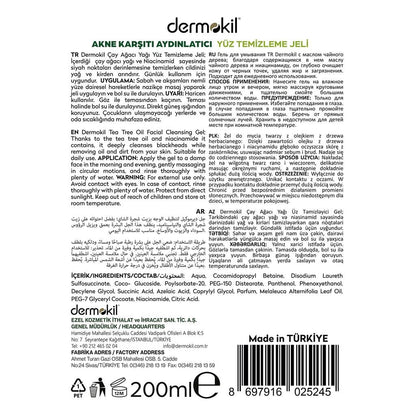 Dermokil Tea Tree Oil Acne-Prone Skin Cleanser 200 ml