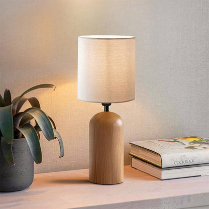 Homing Brooklyn Wooden Table Lamp - Wooden Lamp with E14 Socket & LED Compatible