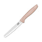 Pratik Ev Tomato Knife 12 cm Serrated Pink - High Carbon Stainless Steel, Ergonomic Handle