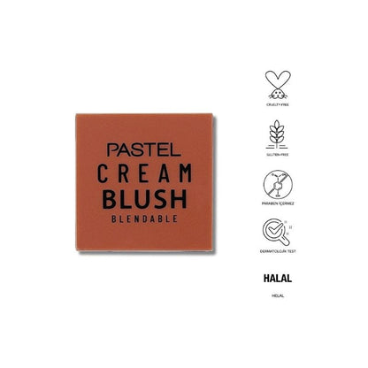 Pastel Profashion Cream Blush: Natural, Buildable, Long-Lasting Color - Cruelty, Paraben & Gluten-Free Formula