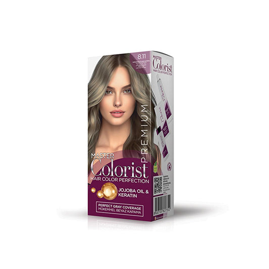 Master Colorist Premium Hair Dye - Permanent Hair Color with Jojoba Oil & Keratin Mask