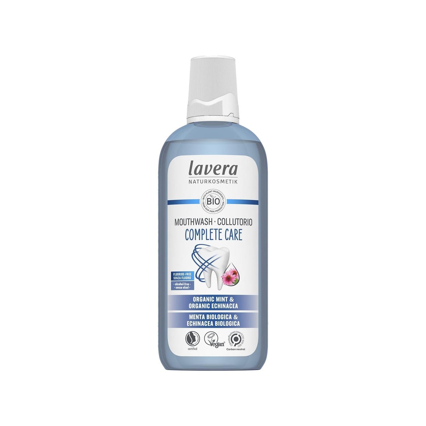 Lavera Fluoride-Free Mouthwash for Gum Care: Natural, Organic Oral Rinse, 400 ml - Gentle & Effective Dental Hygiene