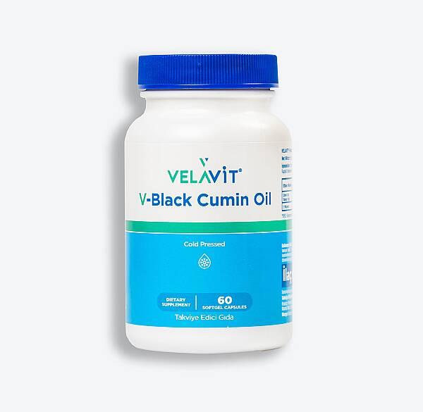 Velavit V-Black Cumin Oil Dietary Supplement 60 Capsules