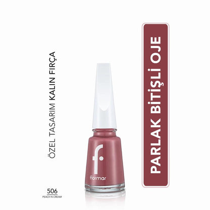 Flormar Nail Enamel Intense Color Peach N Cream 506 8ml