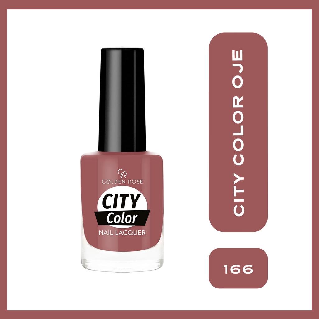 Golden Rose City Color Nail Lacquer 166 Vibrant Shine