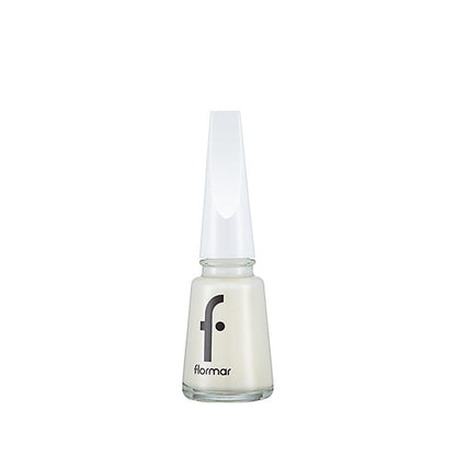 Flormar High Pigment White Nail Polish: Long Lasting, Chip Resistant, Glossy Finish & Enriched with Minerals for Nail Care
