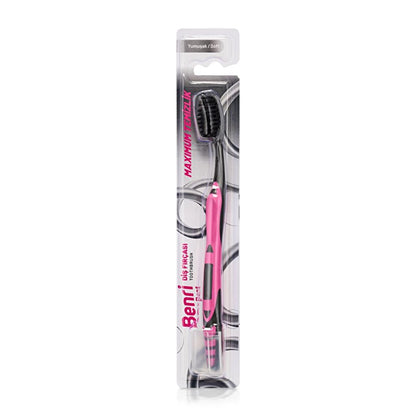 Benri Dent Charcoal Soft Toothbrush for Gentle Cleaning