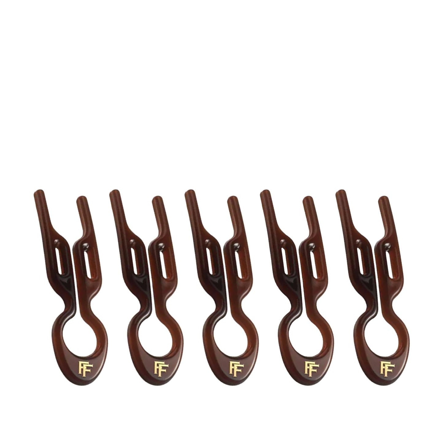 Fiona Franchimon No 1 Hairpin Petite Brown 5-Pack