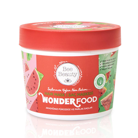 Bee Beauty Watermelon Drop Hair Mask: Volumizing & Moisturizing Hair Treatment for Thin, Fine Hair - Add Shine & Body