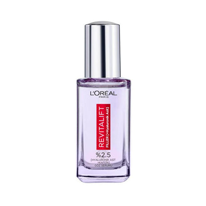 Loreal Paris Revitalift Filler: Hyaluronic Acid + Caffeine Eye Serum - Reduce Dark Circles, Wrinkles, & Puffiness for Brighter Eyes