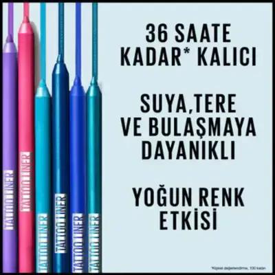 Maybelline New York Tattoo Liner Gel Eyeliner - 817 Vivid Green, Waterproof, Long-Lasting, Easy Application