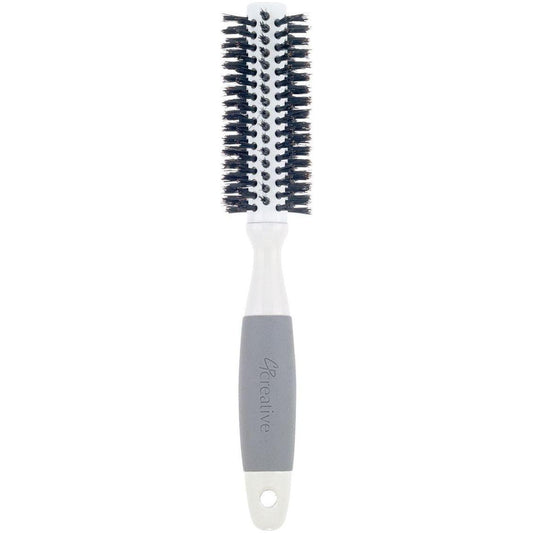 Ceramic Barrel Round Boar Bristle Hair Brush for Thick Hair