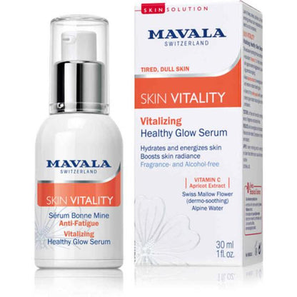 Mavala Face Serum - Anti-aging Vitamin C Serum for Healthy Glow, Non-greasy Skincare