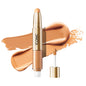 Radiant Vegan Concealer & Brightening Crayon Duo - Cruelty-Free Makeup with Caffeine & Hyaluronic Acid
