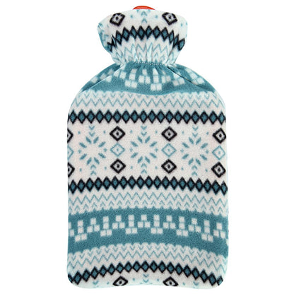 VPW Soft Fleece Covered 2-Liter Hot Water Bottle for Pain Relief & Warmth