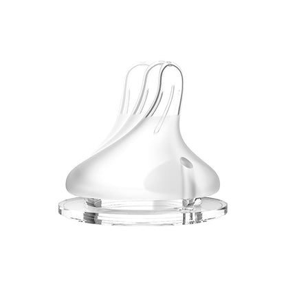Lansinoh NaturalWave Baby Bottle Nipple - Anti-Colic, BPA Free, Easy Breastfeeding to Bottle Transition for Newborns & Infants