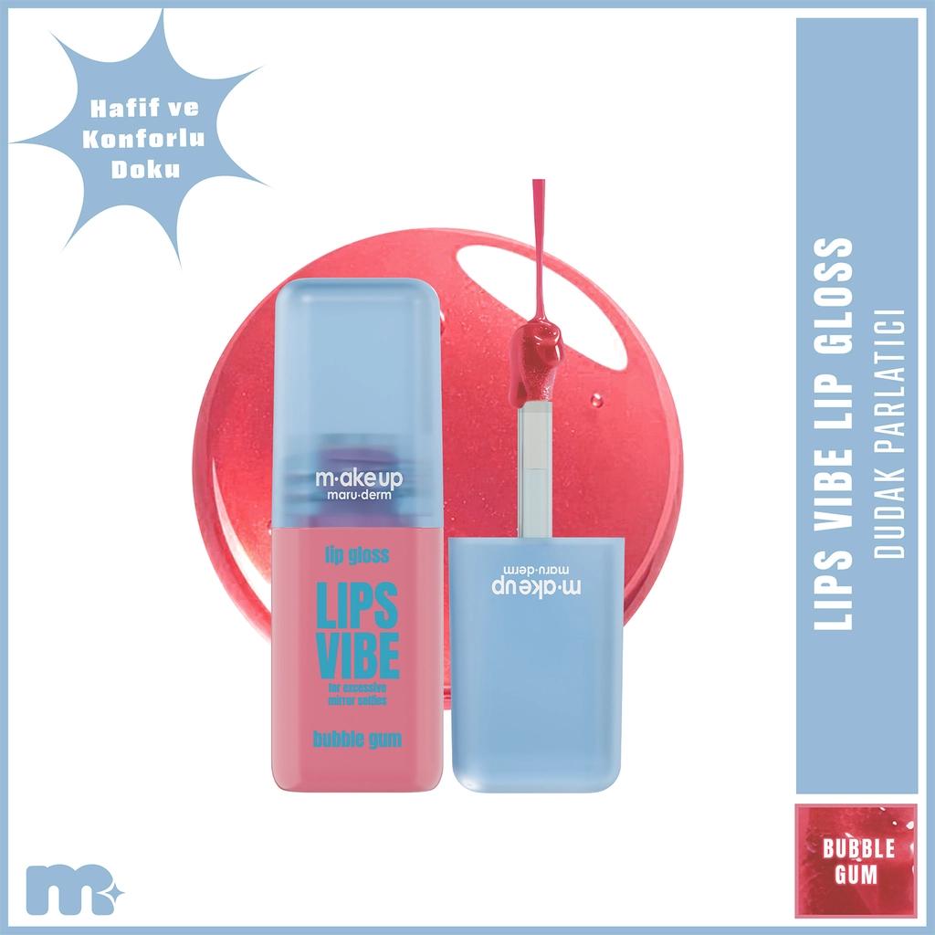Maruderm Make Up Lips Vibe Bubble Gum Lip Gloss