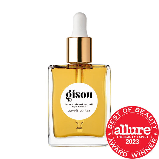 Gisou Honey Infused Hair Oil - Intensely Hydrating, Anti-Frizz, Cruelty-Free Hair Care for Dry, Damaged Hair