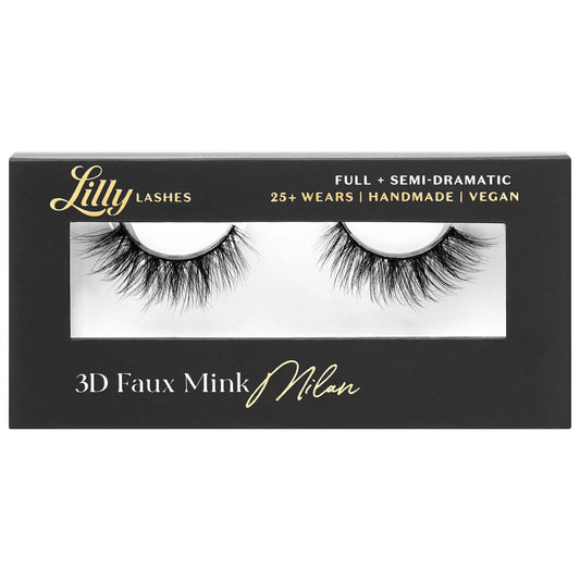 Lilly Lashes 3D Faux Mink Lashes: Waterproof, Reusable & Dramatic Enhancing False Eyelashes for Stunning Eyes.