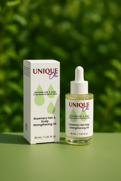 UNIQUE OILS Rosemary Hair & Scalp Strengthening Oil