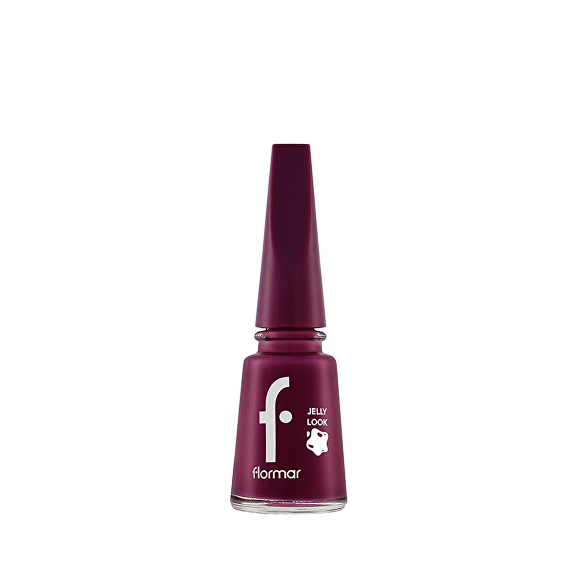 Flormar JL38 Sangria Jelly Look Nail Polish: Intense Color, High Shine, & Long Lasting Gel Effect
