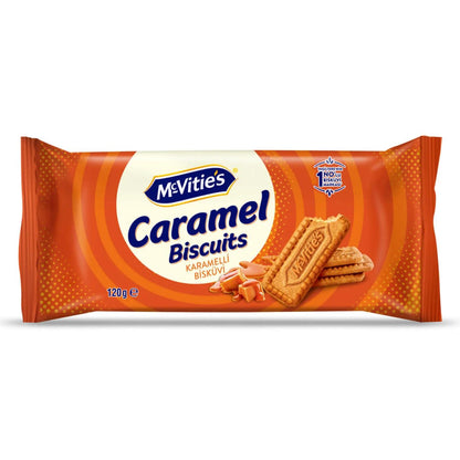 McVitie's Digestive Caramel Biscuits Sweet Snack 120g