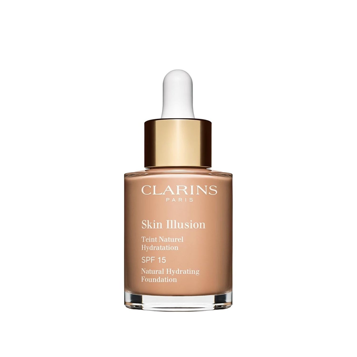 Clarins Skin Illusion Shade 109: SPF15 Moisturizing Liquid Foundation - Natural Finish, Hydrating Face Makeup, 30ml