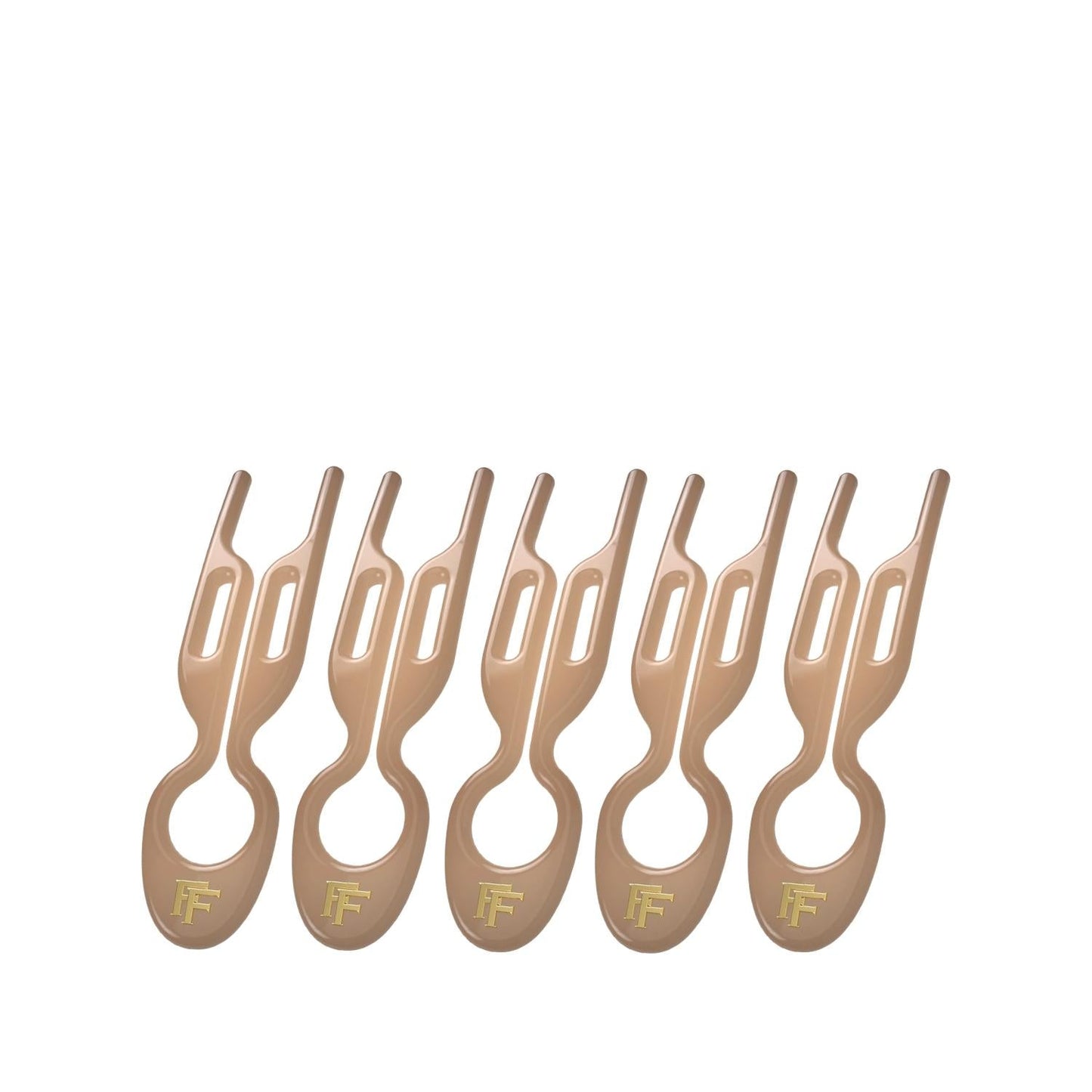Fiona Franchimon No 1 Hairpin Satin Sand 5-Pack