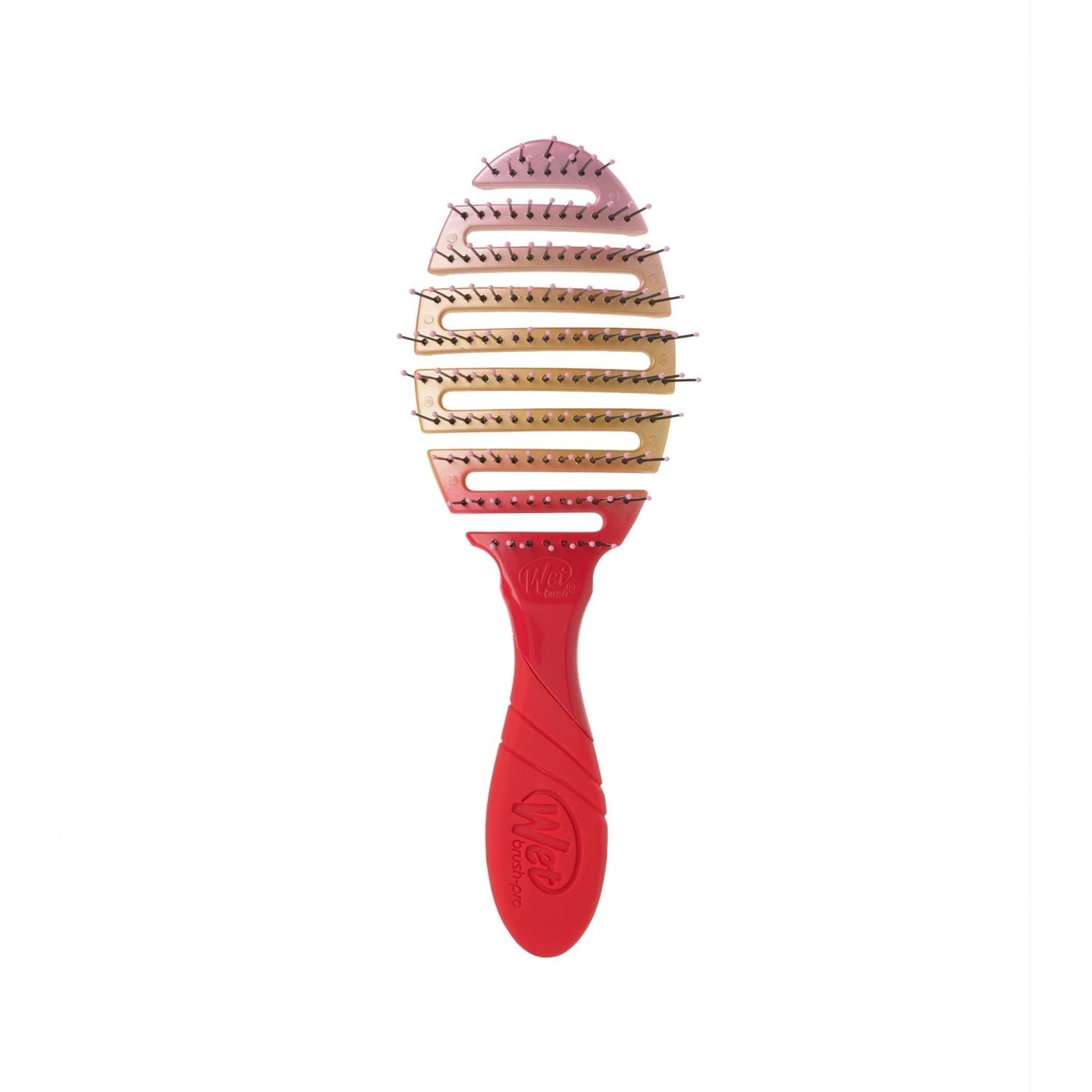Wet Brush Pro Flex Dry Coral Ombre Hair Brush - Gentle Detangling & Styling for Curly Hair