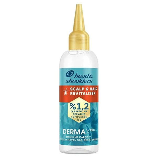 Head & Shoulders DermaXPro Hair Serum - Scalp Revitalizer & Anti-Hair Loss Treatment - Caffeine & Ceramide Enriched for Thicker, Healthier Hair