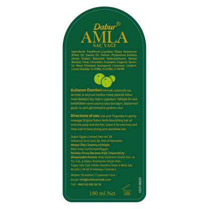 Dabur Amla Nourishing Hair Oil for Stronger Hair 180 ml