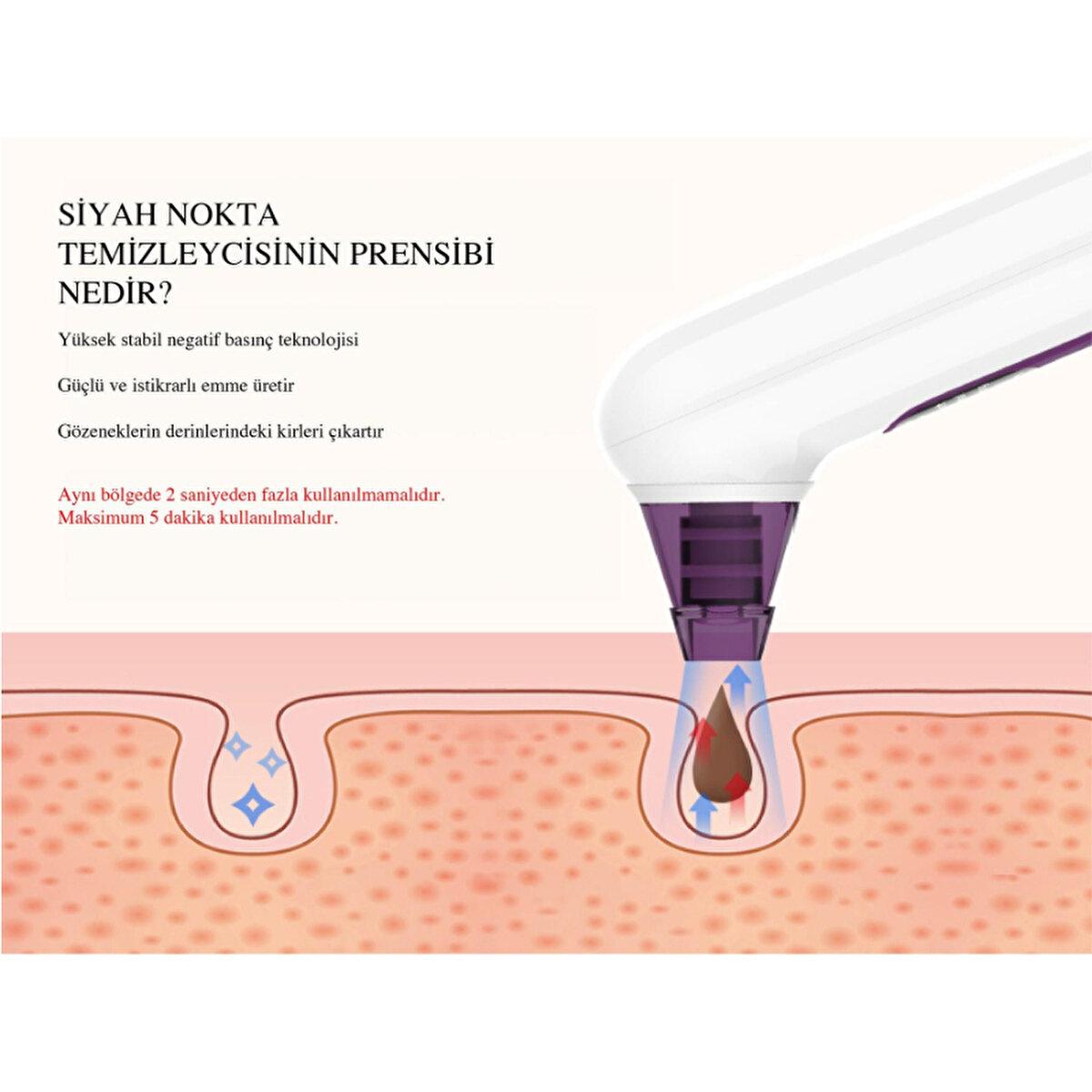 X-Level Facial Cleansing and Massaging Device - Waterproof, Rechargeable, and Adjustable Intensity for Advanced Skincare - X-Shinyachne Mavi I_õklõ Siyah Nokta Temizleyici XPC3001