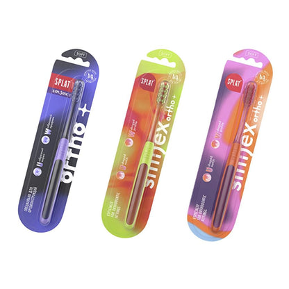 Splat Smilex Ortho+ Soft Orthodontic Toothbrush 1 Count