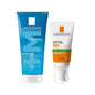 La Roche-Posay Effaclar & Anthelios Set: Gentle Facial Cleanser & Broad Spectrum UVMUNE400 Sunscreen for Sensitive, Acne-Prone Skin| Dermatologist Recommended Protection